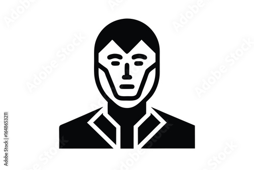 face recognition vector icon