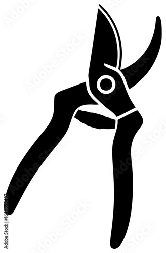 Pruner tool used for cutting and trimming trees in agriculture farming gardening landscaping shaping grafting training