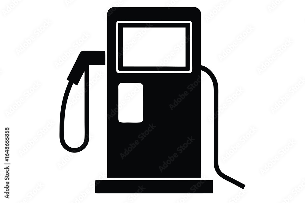 Fototapeta premium gas pump vector icon
