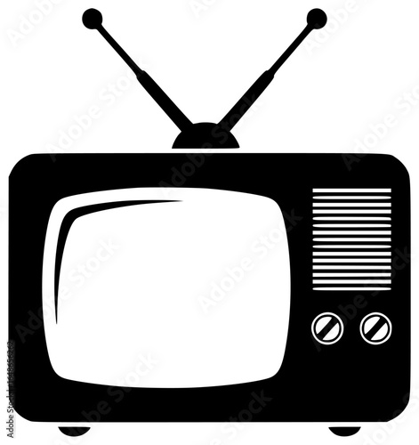 Television screen and television remote control with antenna cable receiver transmitter tuner monitor set