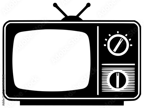 Television screen and television remote control with antenna cable receiver transmitter tuner monitor set