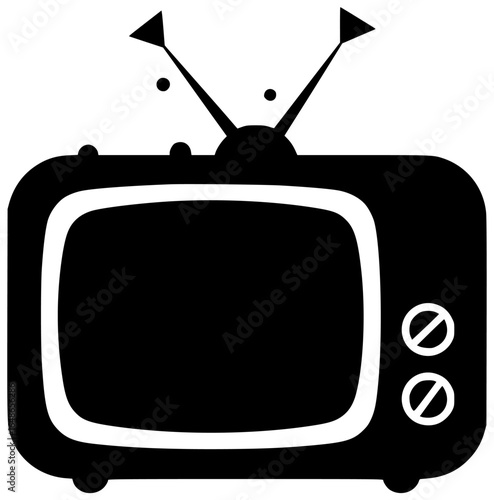 Television screen and television remote control with antenna cable receiver transmitter tuner monitor set