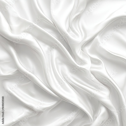 Wallpaper Mural Smooth, flowing white silk fabric drapes Torontodigital.ca