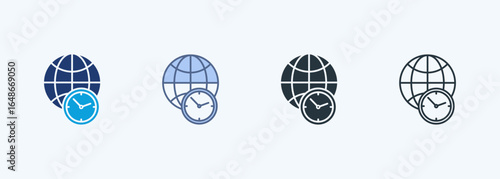 Global Time Multiple Style Icon Collection