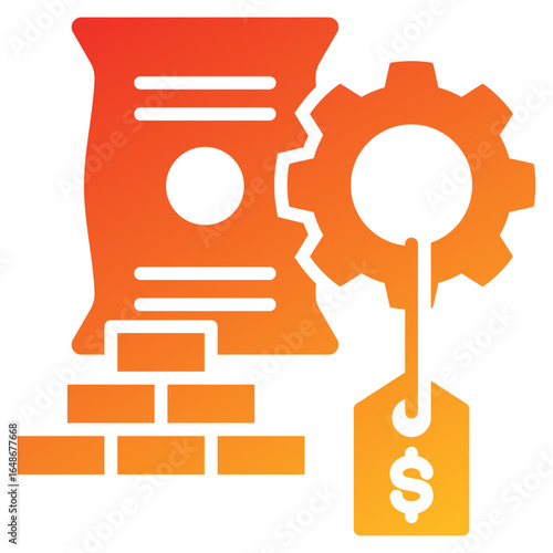 Raw Materials Glyph Gradient Icon