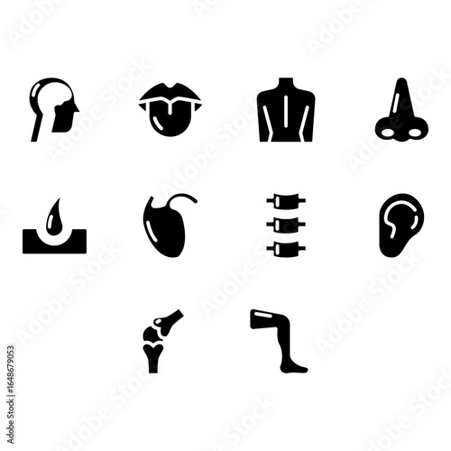 body part clip art set