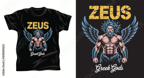 Mythology graphic vector t shirt design print