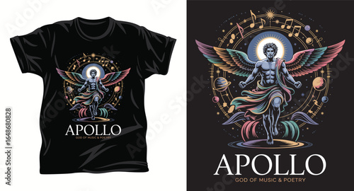 Mythology graphic vector t shirt design print