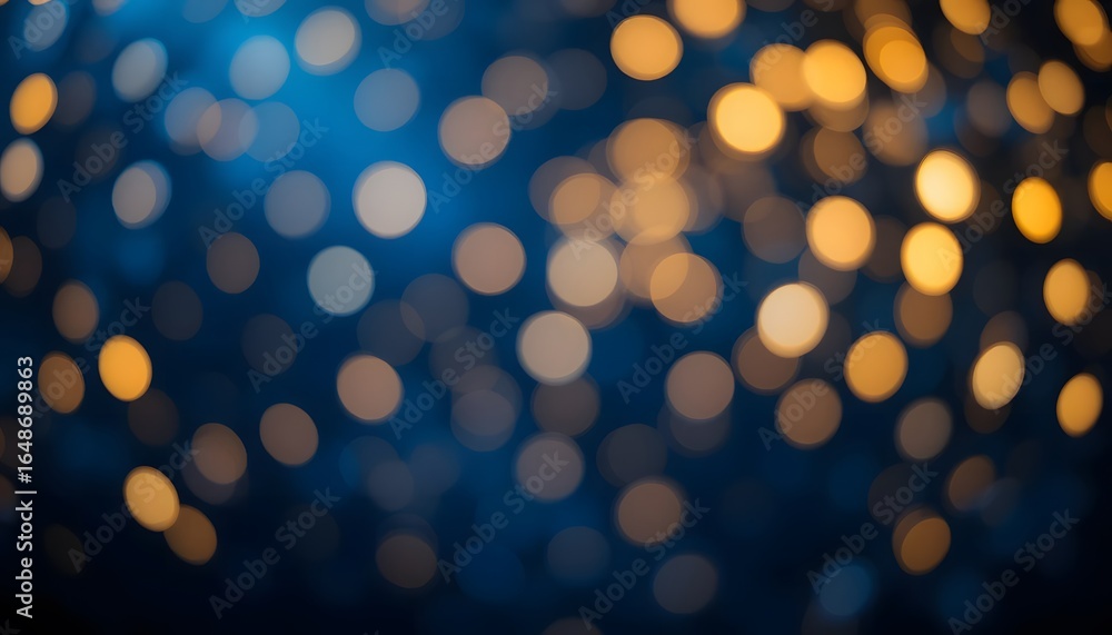 Fototapeta premium Soft focus bokeh lights in blue and orange hues