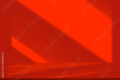 Red background,Abstract dark red gradient for elegant backdrop with smooth light,shadow on wall for Christmas,Chinese New Year,Vector design Valentine banner