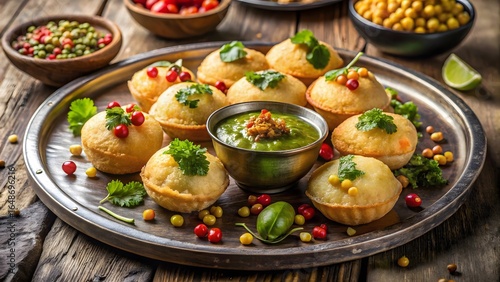 Indian Street Food Pani Puri – Delicious Crispy Golgappa with Mint Chutney