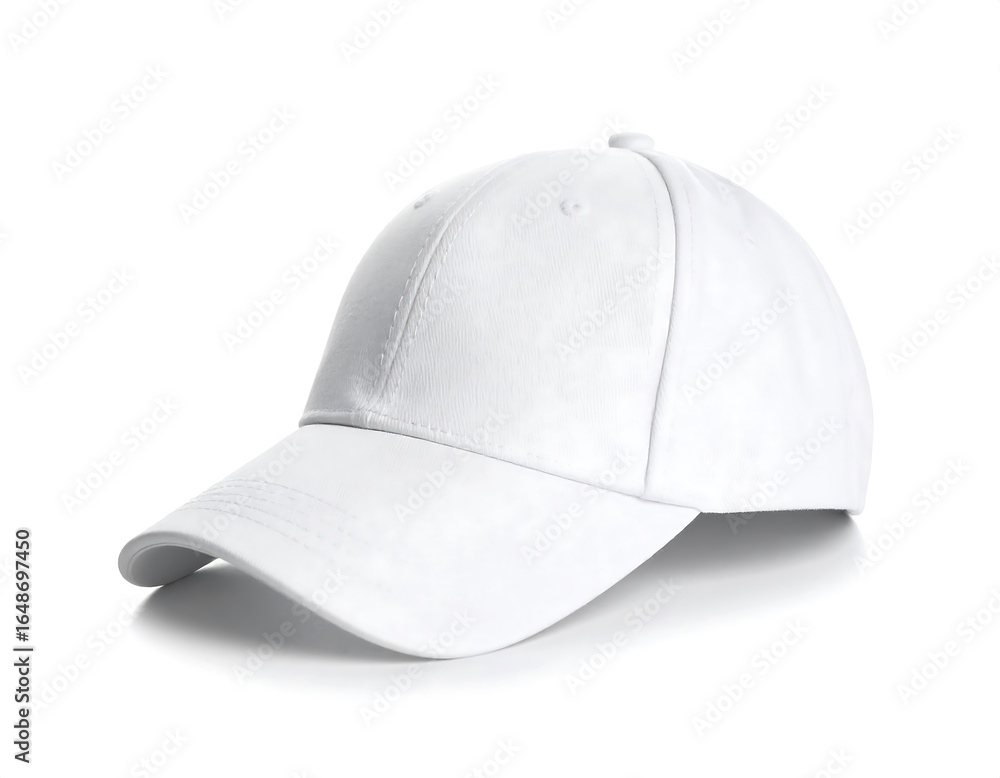 Fototapeta premium Blank white baseball cap (1)