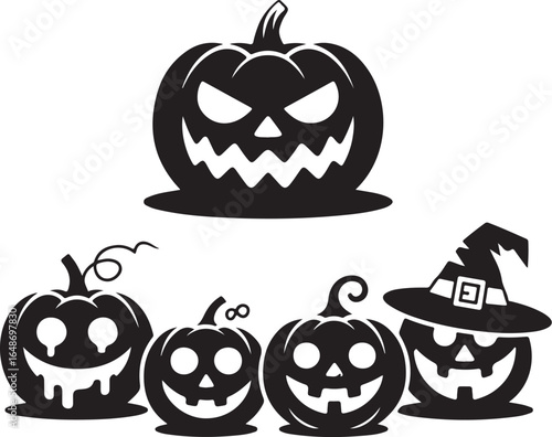 Spooky Halloween pumpkins create festive holiday vibes for parties