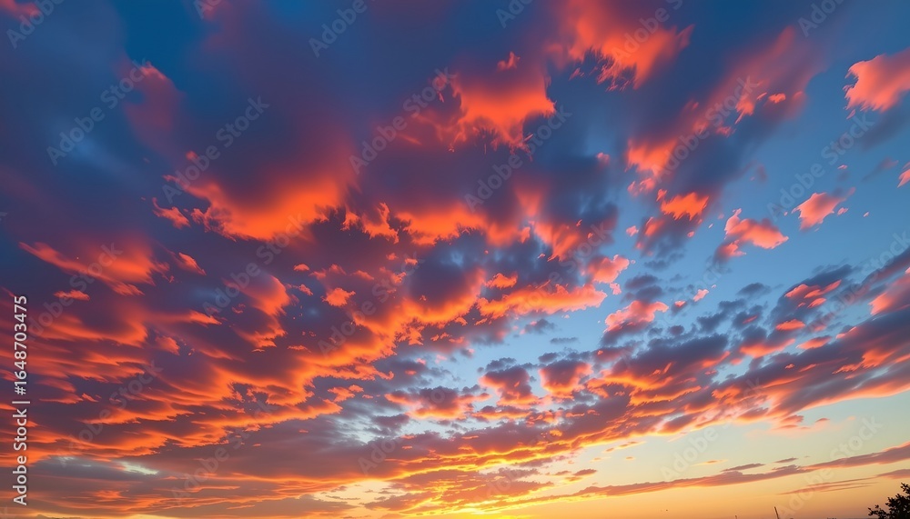 Fototapeta premium Vibrant Sunset Over Serene Twilight