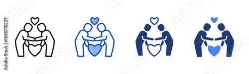 Respect icon set multiple style collection