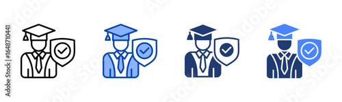 Integrity icon set multiple style collection