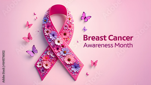 breast cancer awareness month posture design 