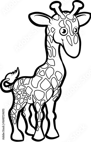 A giraffe cartoon character...