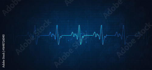 Heart pulse and heartbeat. world heart day. health care medical focus heartbeat for checking the function of the patient heart. modern simple design for medical apps, websites and hospital. vector.