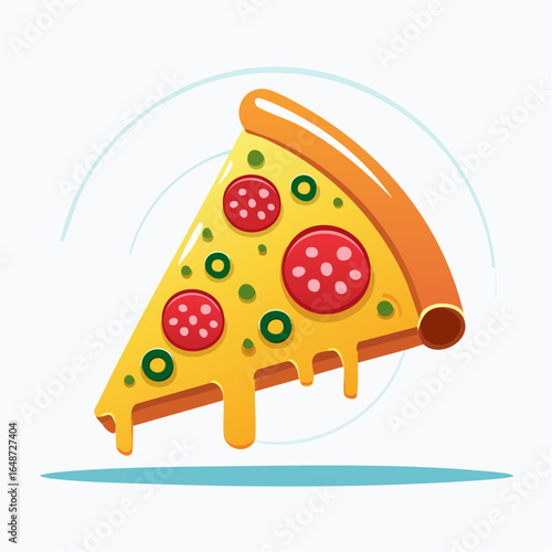 Pizza Slice Icon Vector
