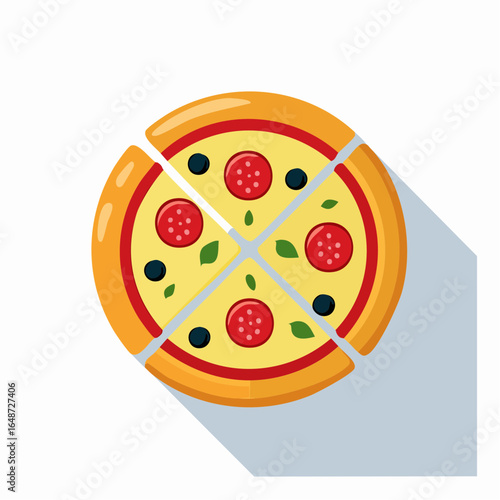 Pizza Slice Icon Vector