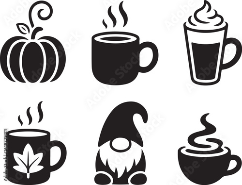 Fall favorites pumpkin spice lattes and autumn gnomes delight