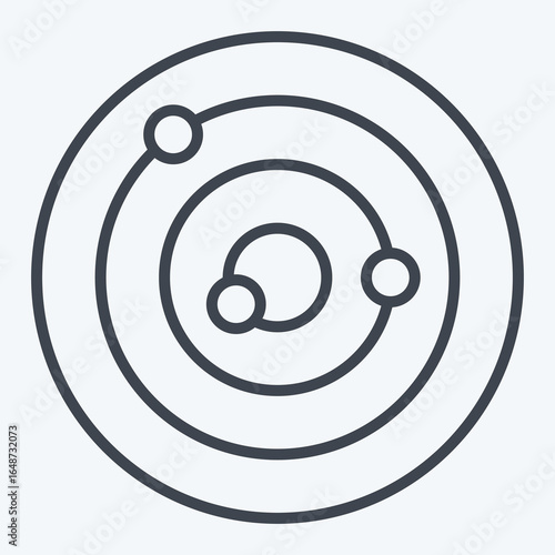 Icon Radar. related to Sensors symbol. line style. design editable