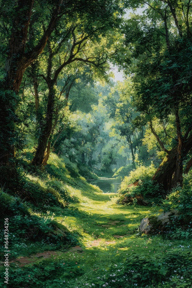 Fototapeta premium Enchanted Forest Pathway