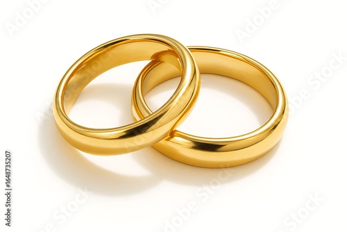 Wallpaper Mural two elegant gold rings, representing marriage, love, and eternal commitment Torontodigital.ca