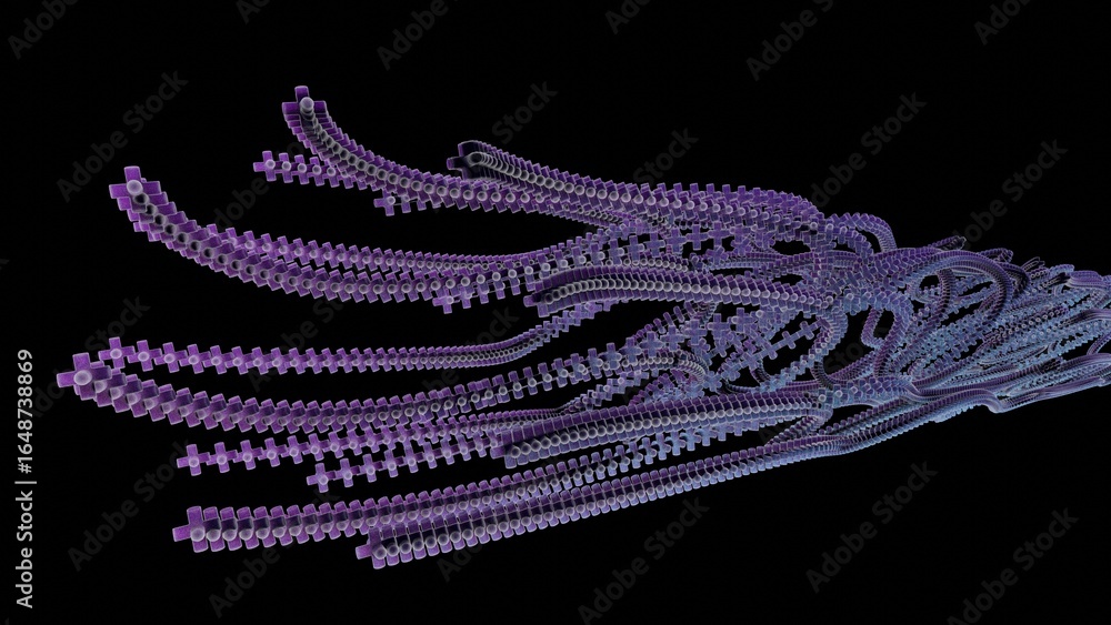 Obraz premium a 3d model of a human skeleton