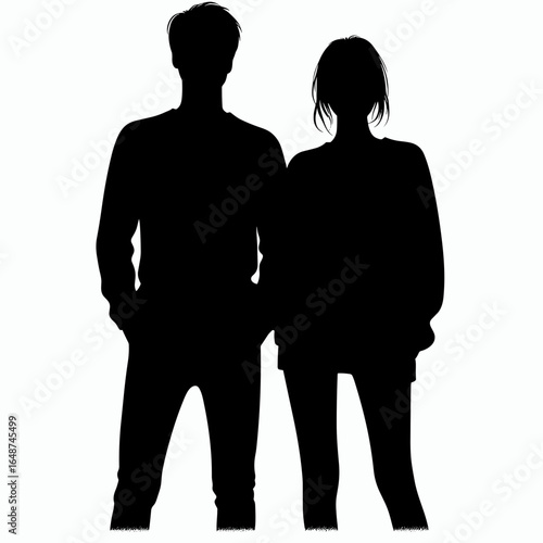 Couple wearing matching sweaters