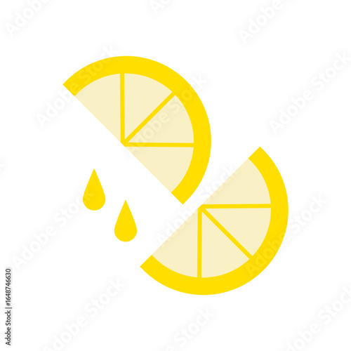 Squeezing Lemon Flat Color Icon: Citrus Juice and Cooking