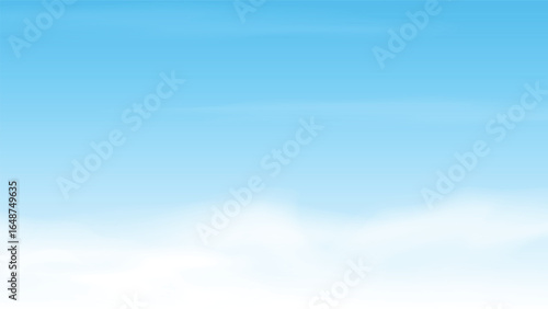light blue sky background with white cloud