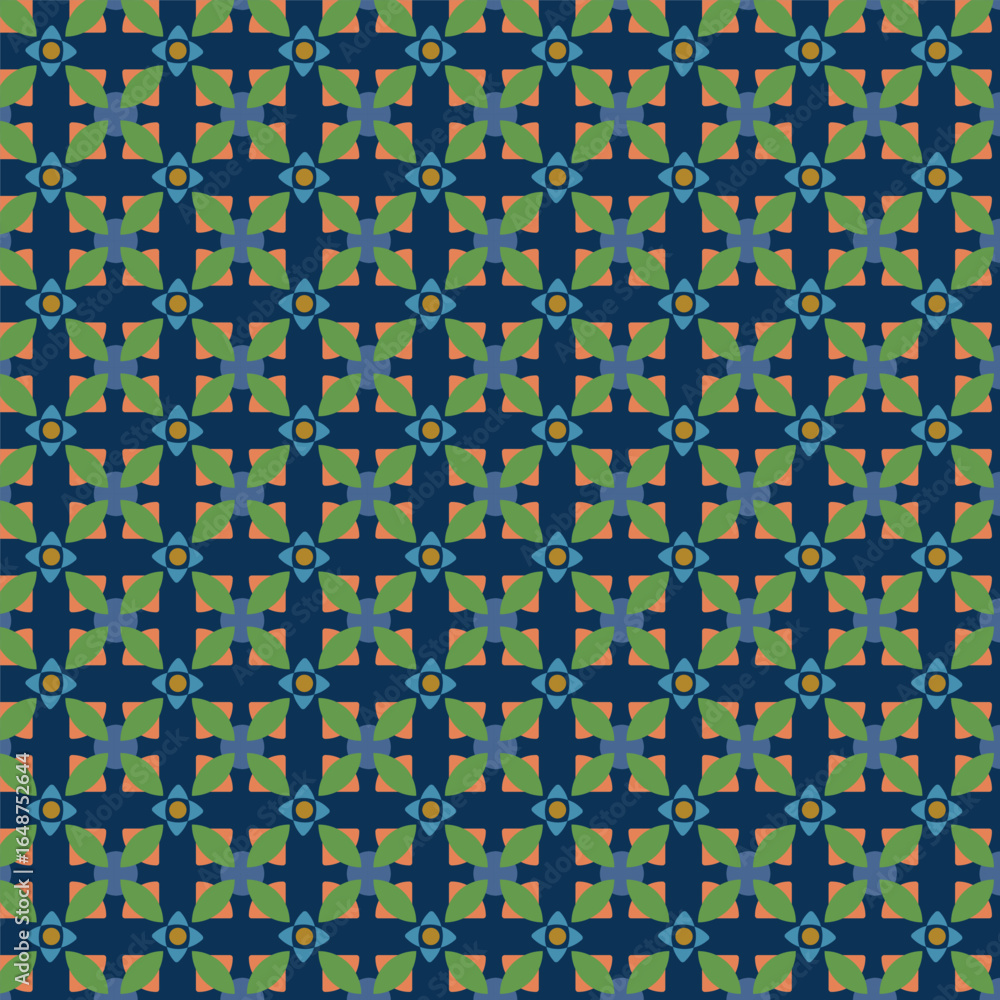 Fototapeta premium Flower pattern design template vector