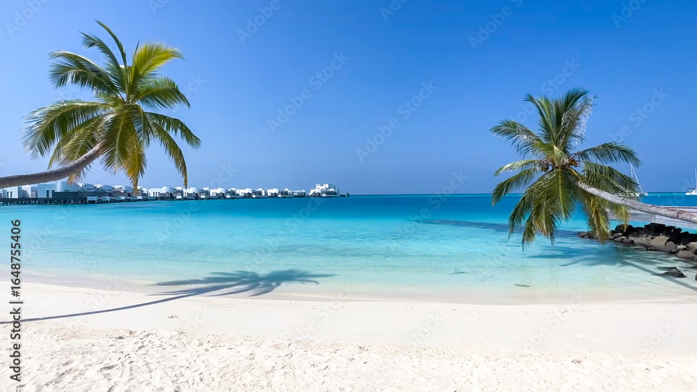 Obraz premium palm tree on the beach