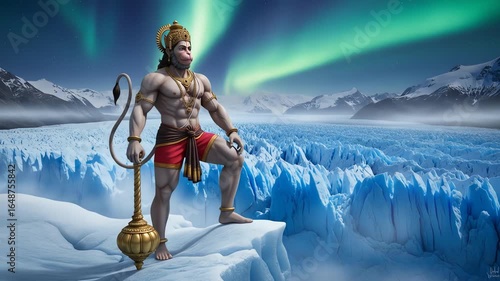 Lord Hanuman's Divine Presence A Majestic Hanuman Jayanti Celebration Amidst Frozen Wonders