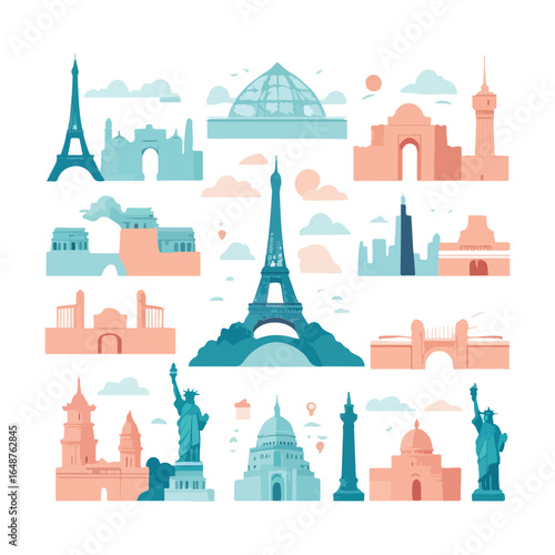 World Tourism Day Minimalist Landmark