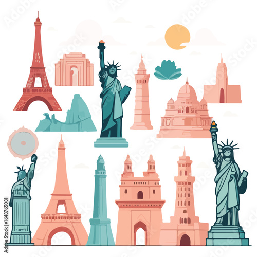 World Tourism Day Minimalist Landmark