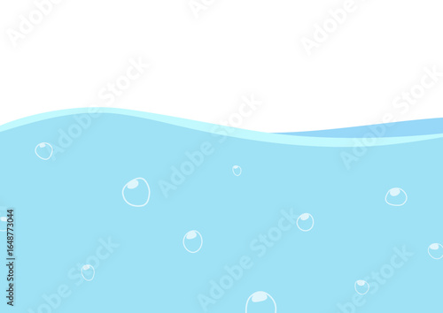 横から見た水面