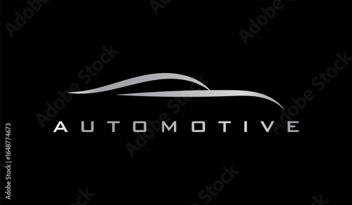 luxury car logo with metallic color