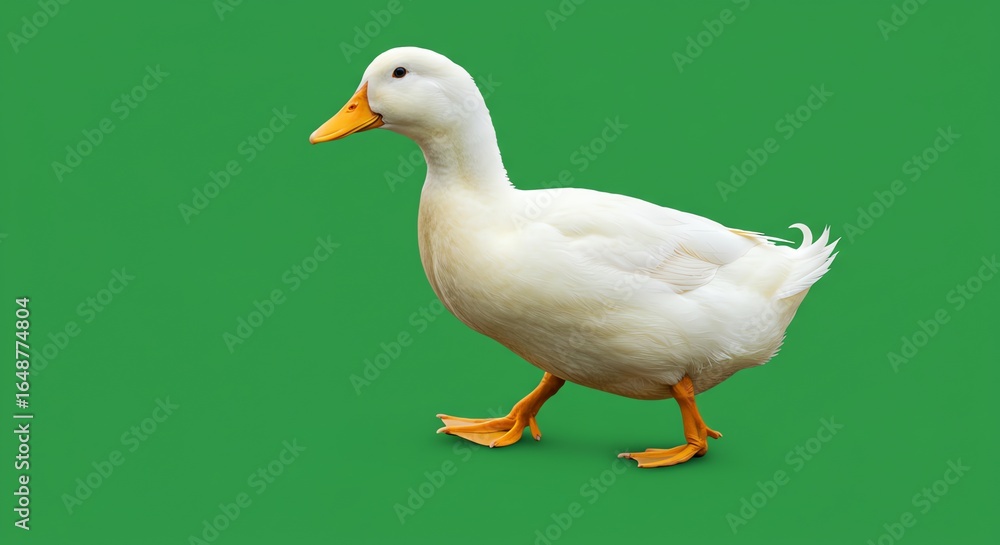 Obraz premium White duck with transparent background