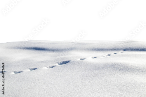 Just a snowy hill, covered in snow, isolated.
