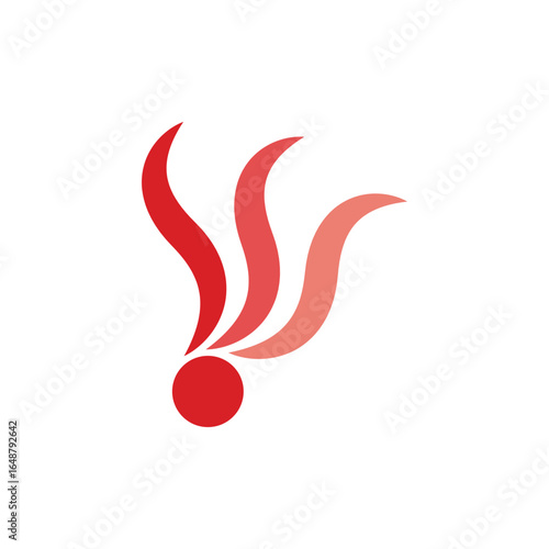 Fire Ball Flame Business Logo Vector