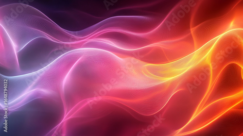 Abstract, vibrant, flowing energy