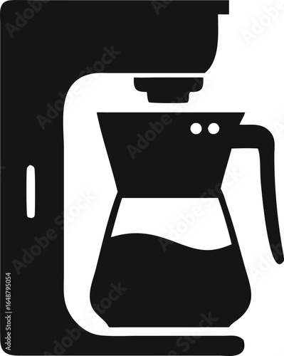 White metal espresso machine making hot coffee in a cup next to a toilet sign vector illustration