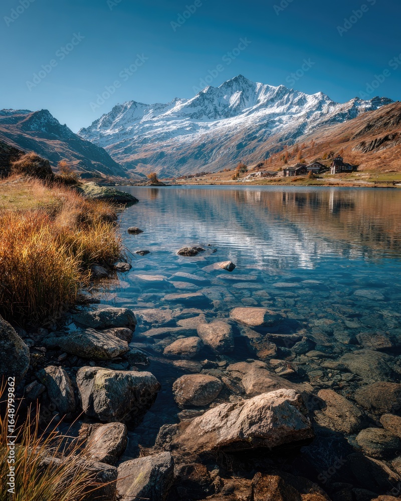 Fototapeta premium Mountain Lake Reflection