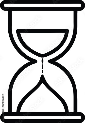 Sand watch icon set. Hourglass symbol