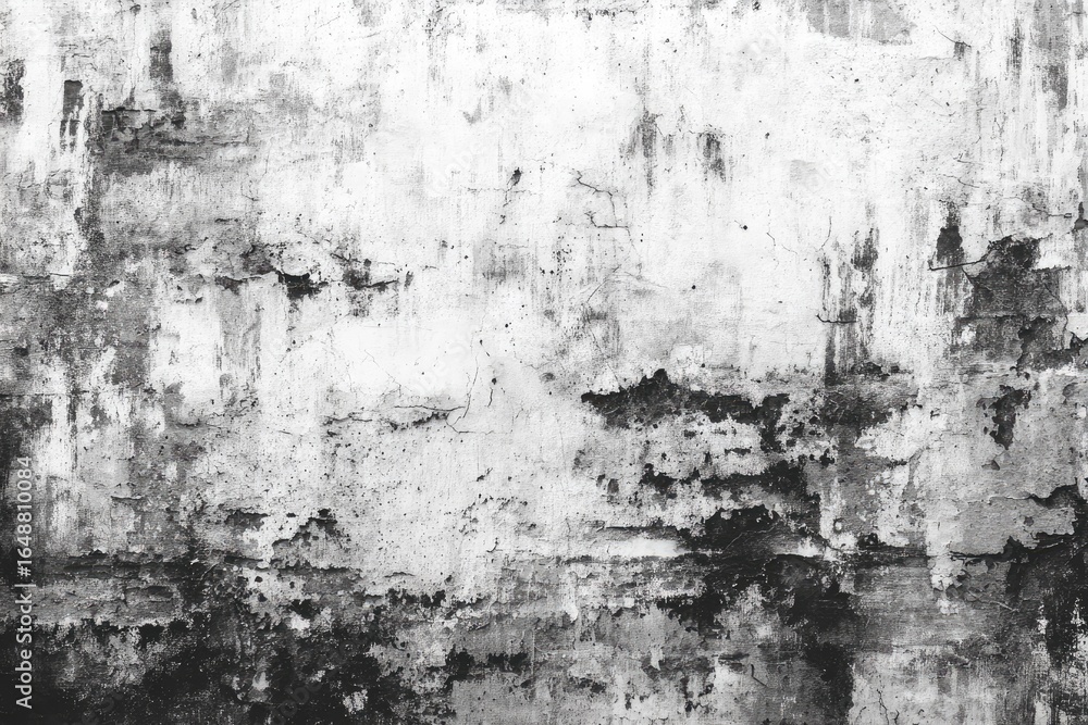 Obraz premium Weathered gray and white wall texture