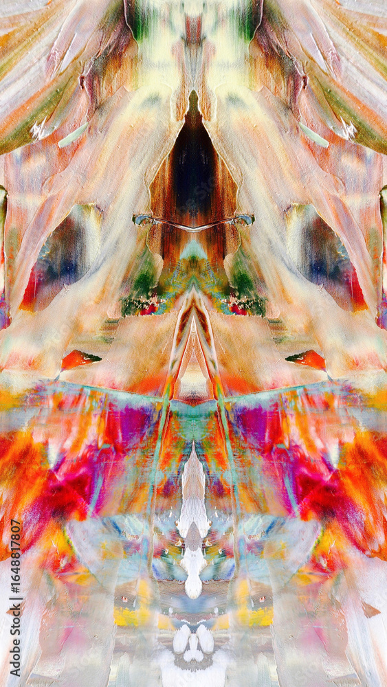 Fototapeta premium Abstract art background . Hand painting artwork on canvas .