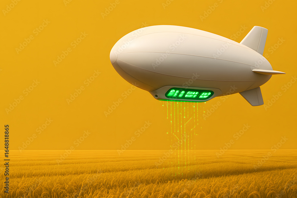 Fototapeta premium Autonomous Crop Monitoring with Drone Technology for Precision Agriculture